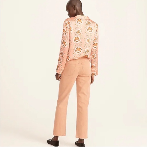 J.Crew High-Rise '90s Classic Straight Jean in Rosebud Wash - Picture 2 of 12